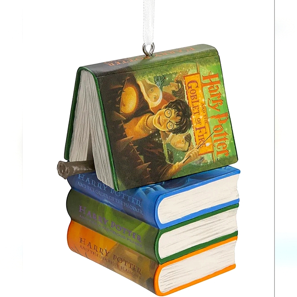 Harry Potter Books and Wand Keepsake Hallmark  Christmas Tree Ornament